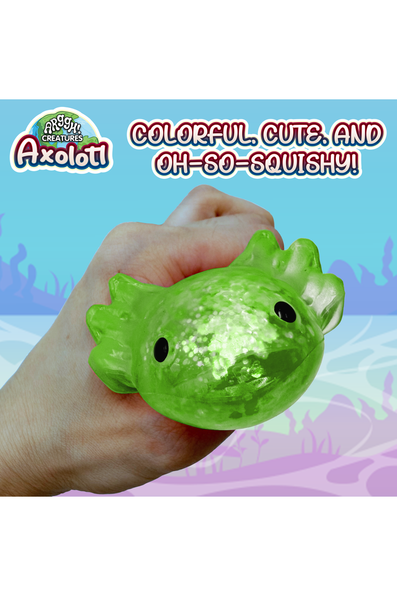 Axolotl Stress Ball Sensory Toys, Alternate, color, Green