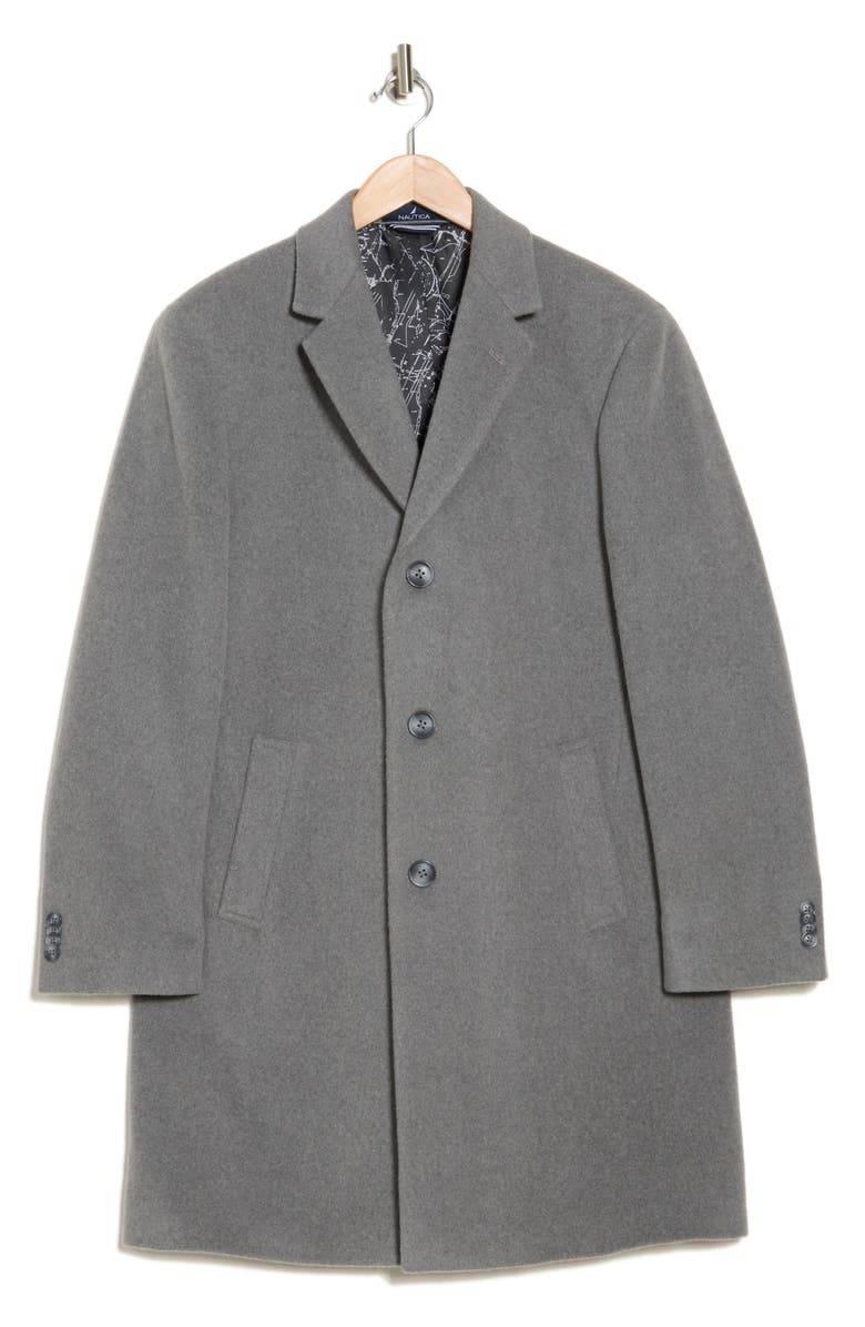 Nautica Wool Blend Top Coat, Alternate, color,