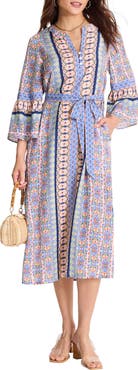 Tommy Bahama Mosaic Cove Mixed Print Dress