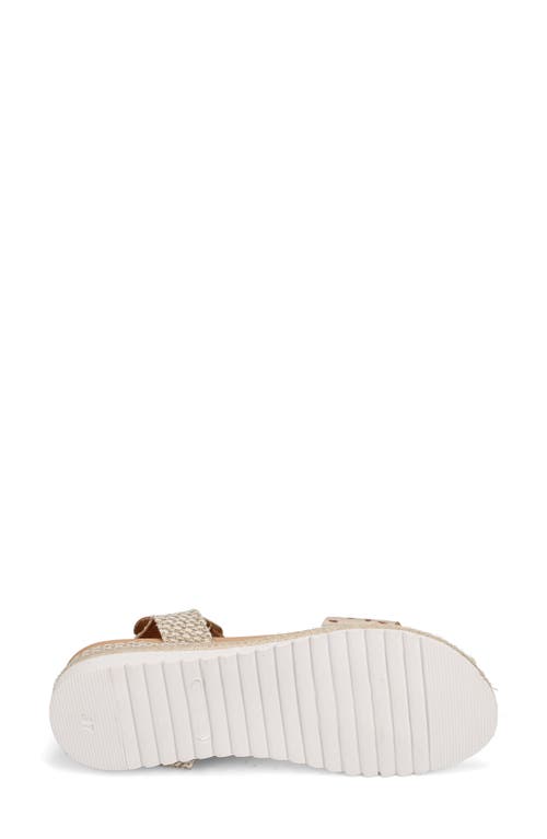 Sesto Meucci Zammy Perforated Wedge Sandal In Platino