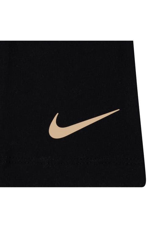 Nike Embroidered Sweatshirt & Flare Pants Set In Black