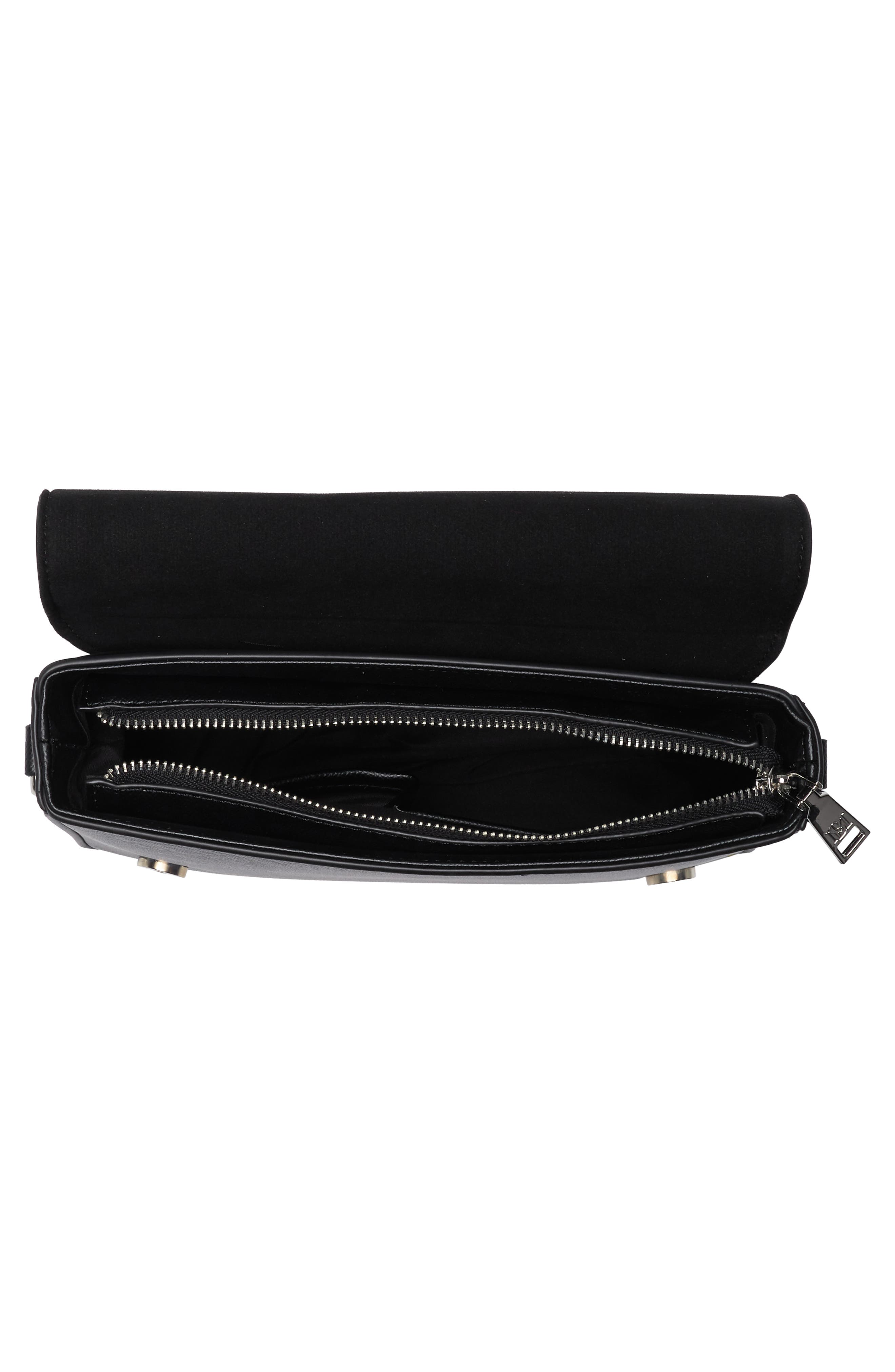 Badgley Mischka Collection Bow Crossbody Bag, Alternate, color, Black