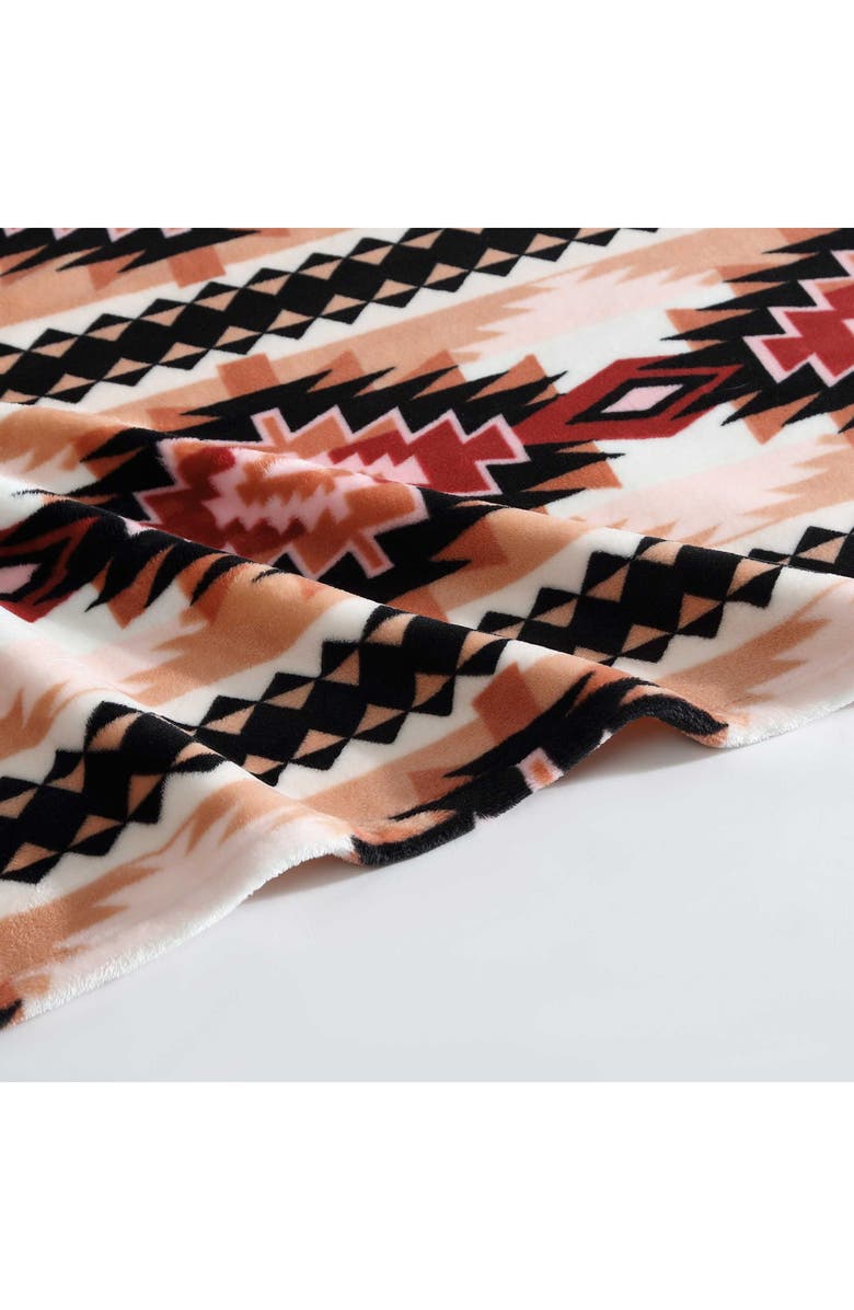 Wrangler Plains Creek Soft Plush Throw, Alternate, color, Orange