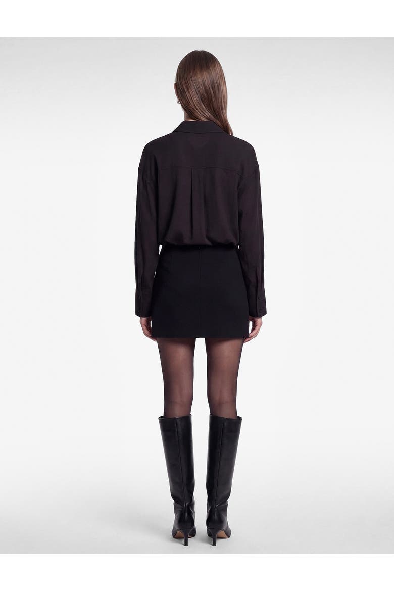 Long Sleeve Pointed Collar Shirt, Alternate, color, ANTHRACITE