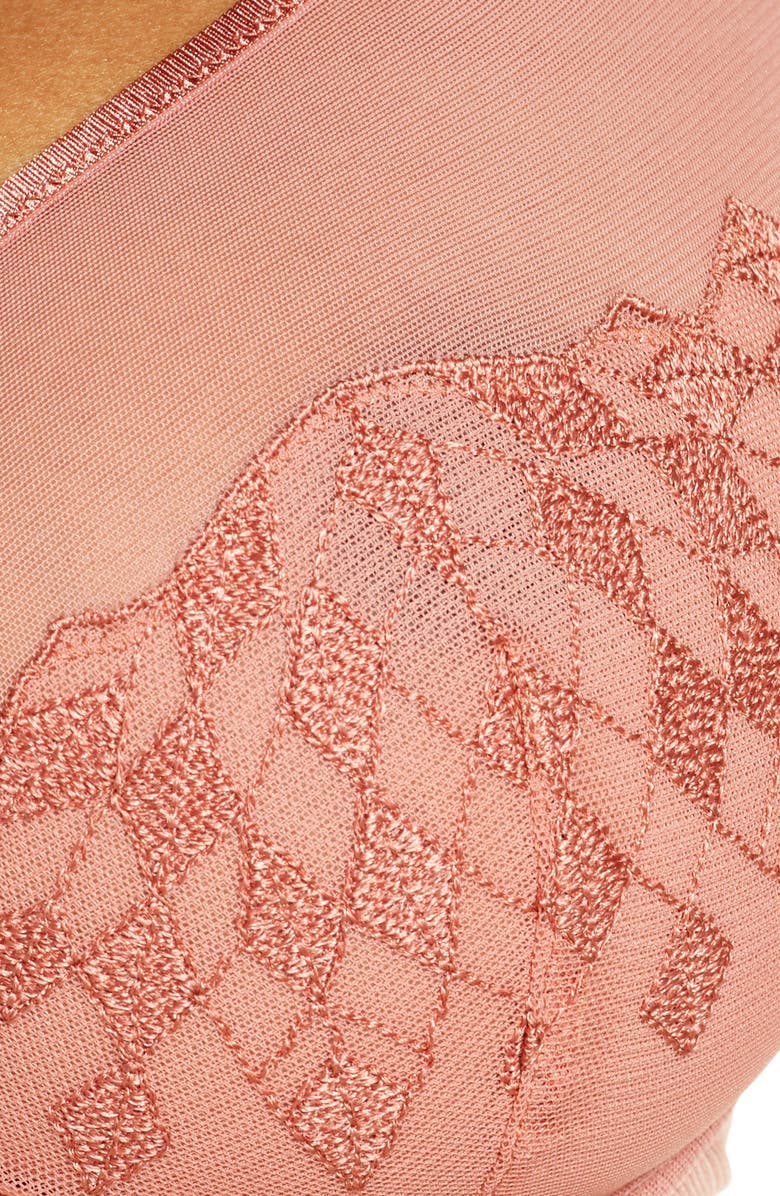 Chantelle Lingerie Wagram Unlined Lace Plunge Bra, Alternate, color, 