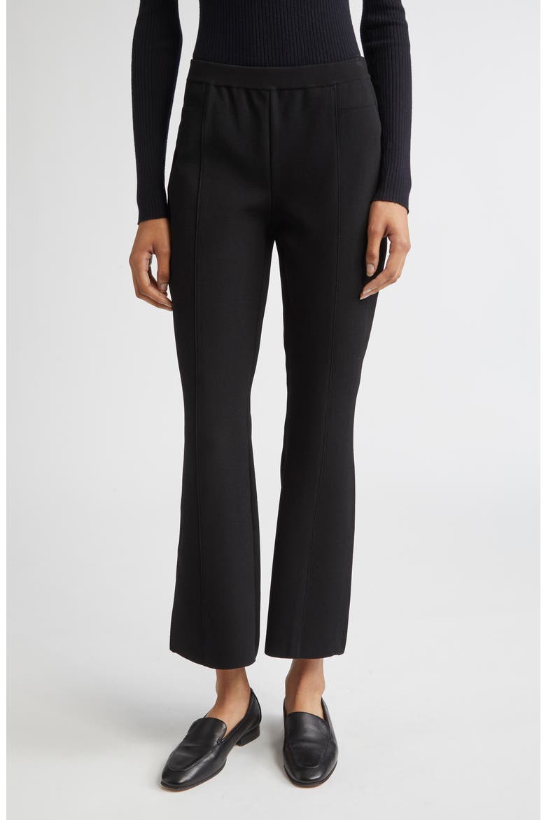 Shaila Sweater Knit Pants, Main, color, BLACK