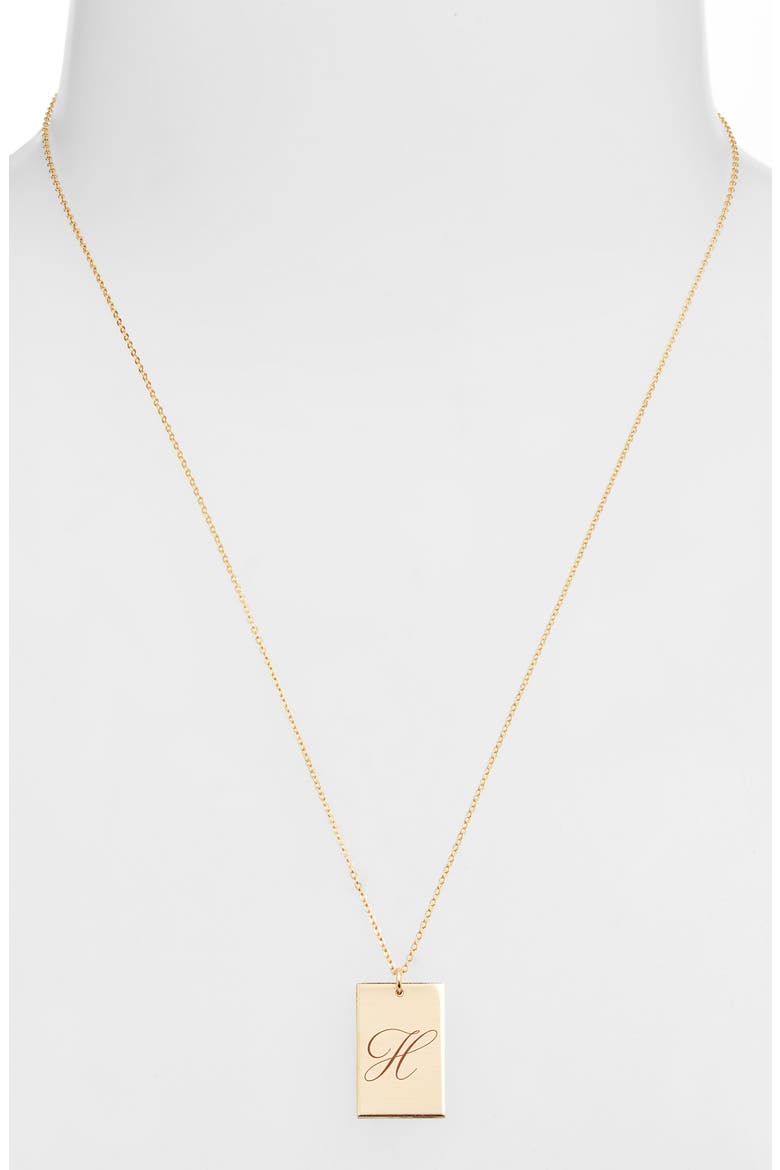 Stella Initial Pendant Necklace, Alternate, color, GOLD / H