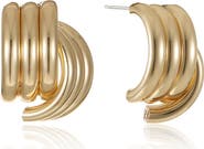 Ettika Love Knot Huggie Hoop Earrings