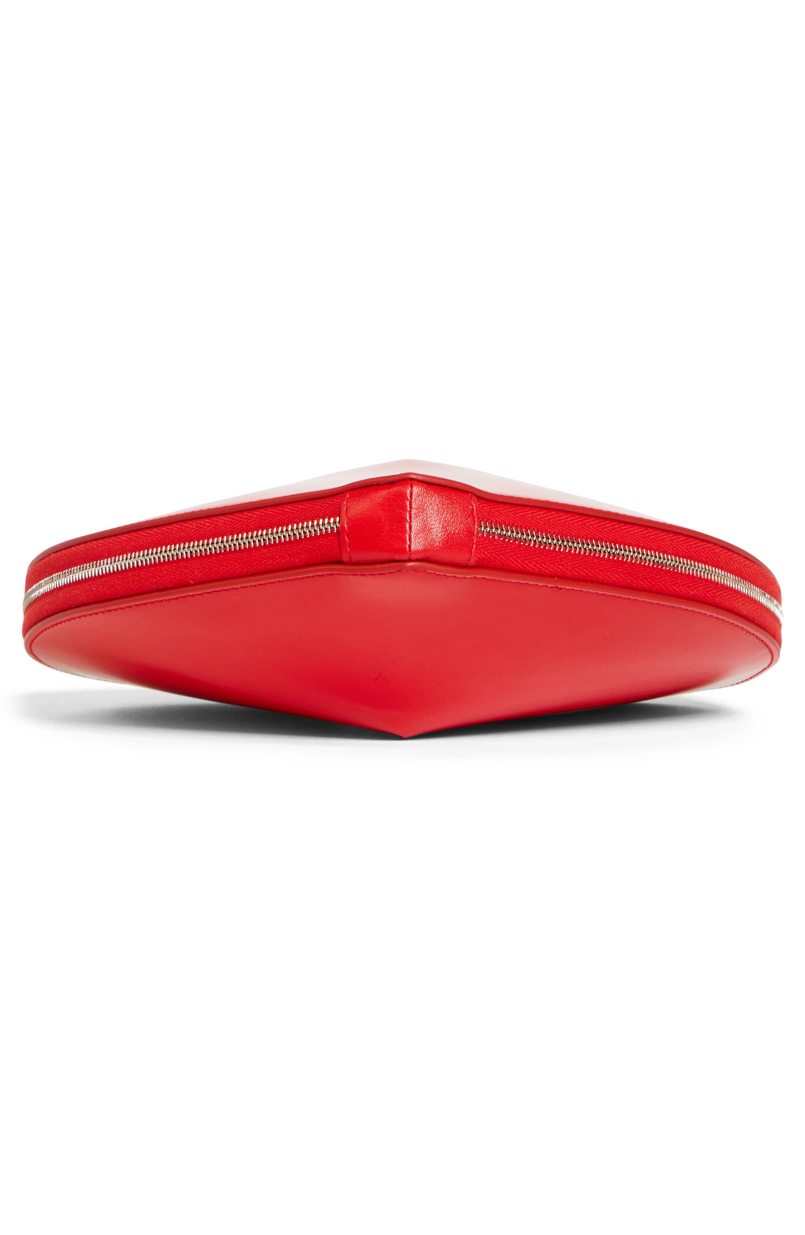 Le Coeur Patent Leather Crossbody Bag, Alternate, color, ROUGE VERMILLON