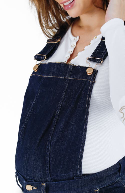 Cache Coeur Sharon Denim Maternity Overalls In Blue