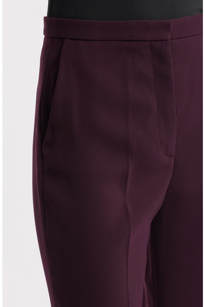 High Waist Flare Leg Pants, Alternate, color, DARK MAROON