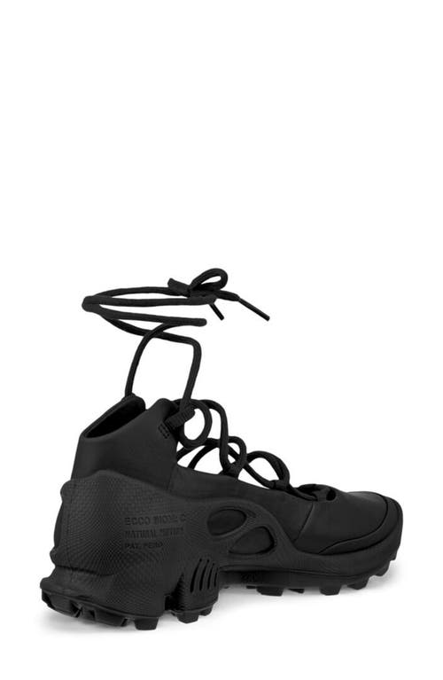 Ecco Biom® C-trail Ghillie Sneaker In Black/black
