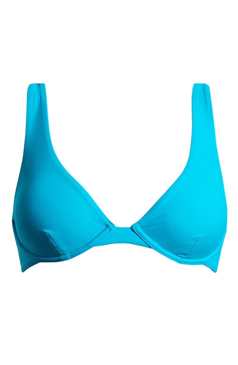 BONDI BORN Gracie Underwire Bikini Top, Alternate, color, Caribbean