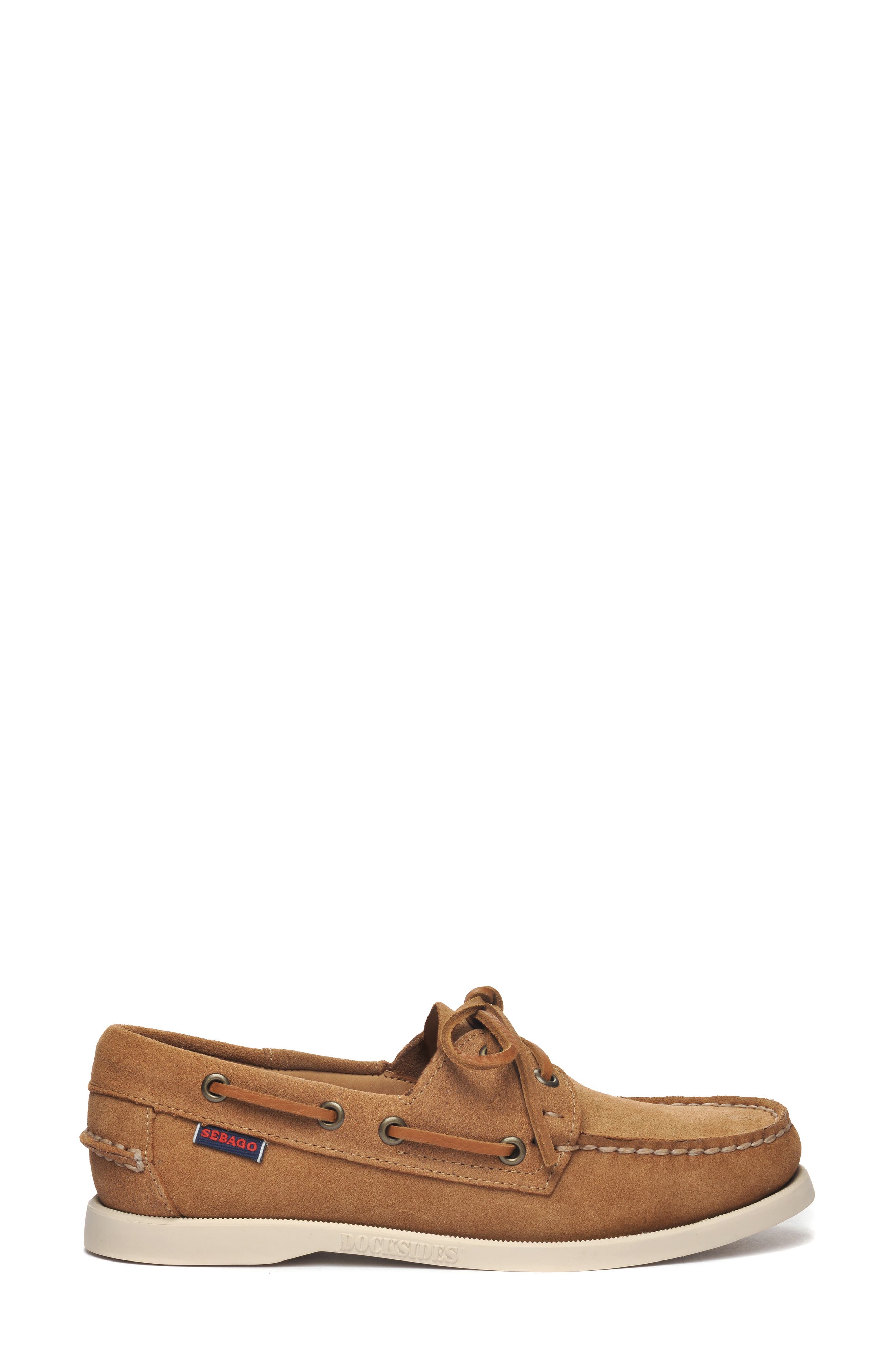 Portland Roughout Boat Shoes, Main, color, BROWN COGNAC - BROWN BRIQUE