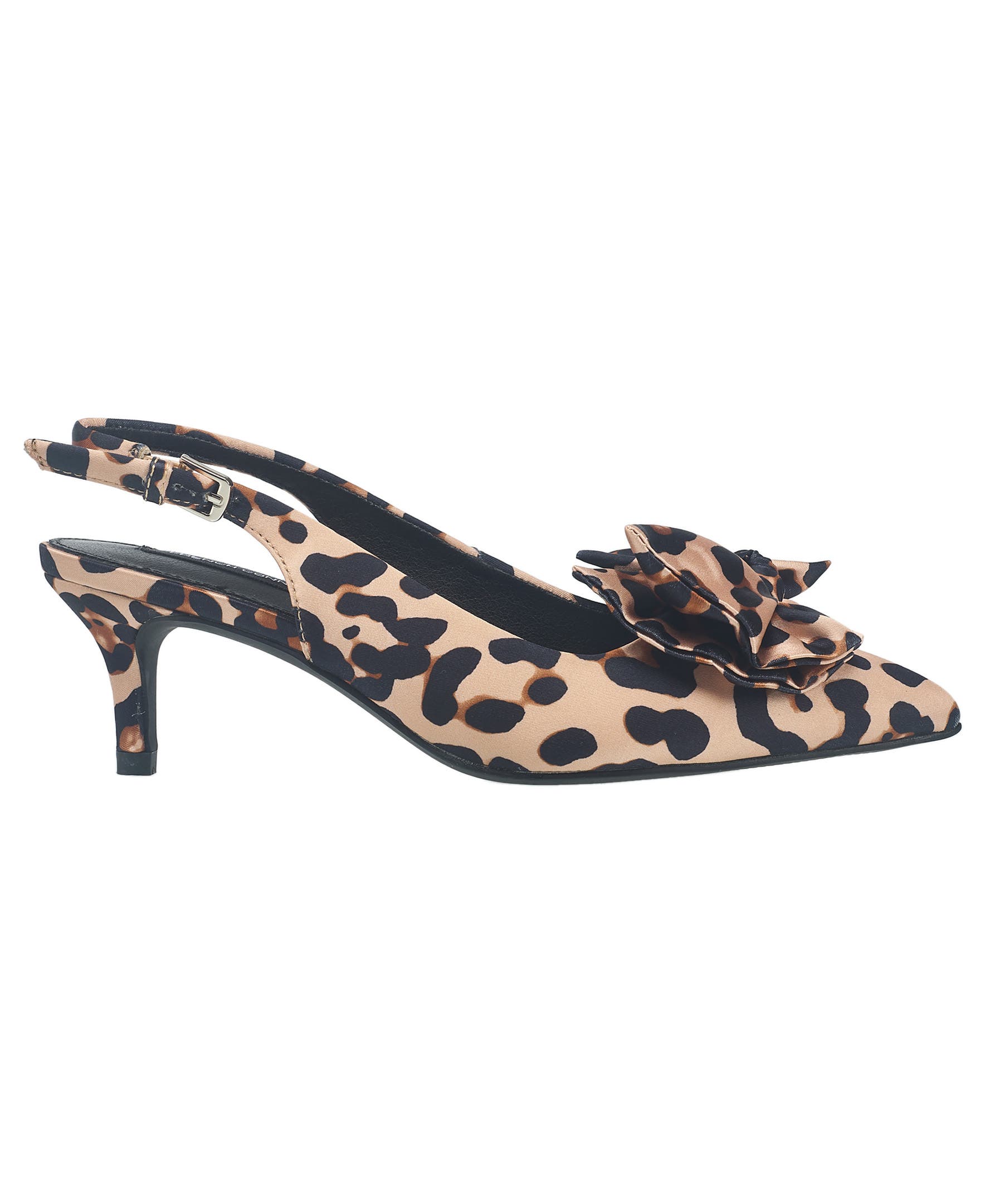 French Connection Quinnbow Slingback Kitten Heel, Alternate, color, Leopard