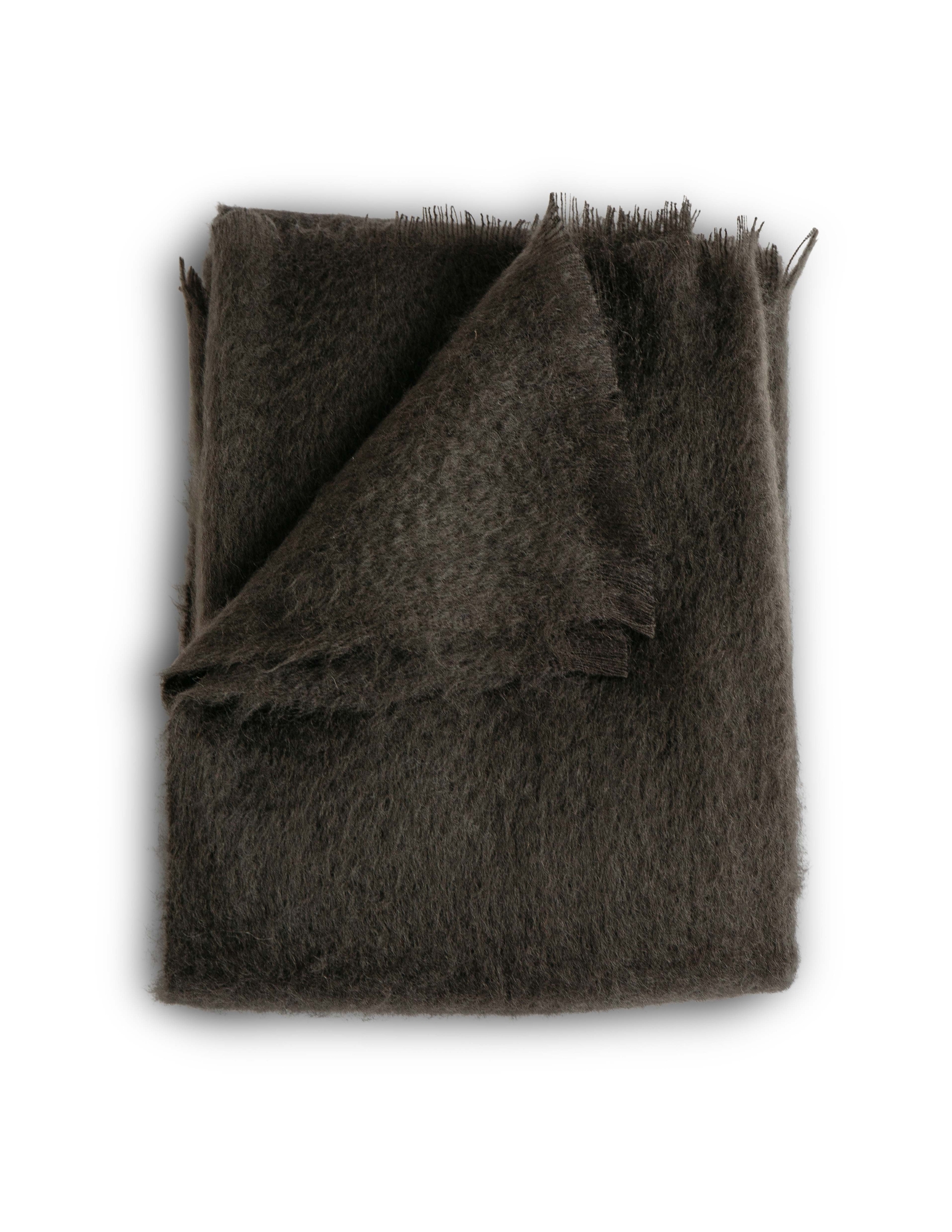 Evangeline Mohair Throws - Bark