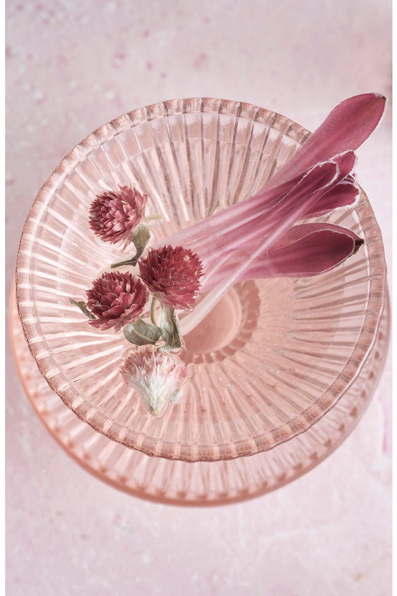 Pressed Pink Martini Glasses - Set of 4, Alternate, color, Clear
