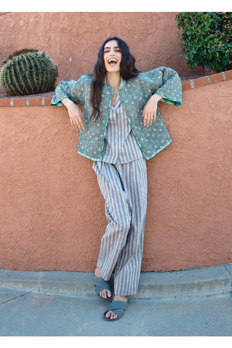 Amara Quilted and Reversible Cardi Jacket Garden, Alternate, color, Garden