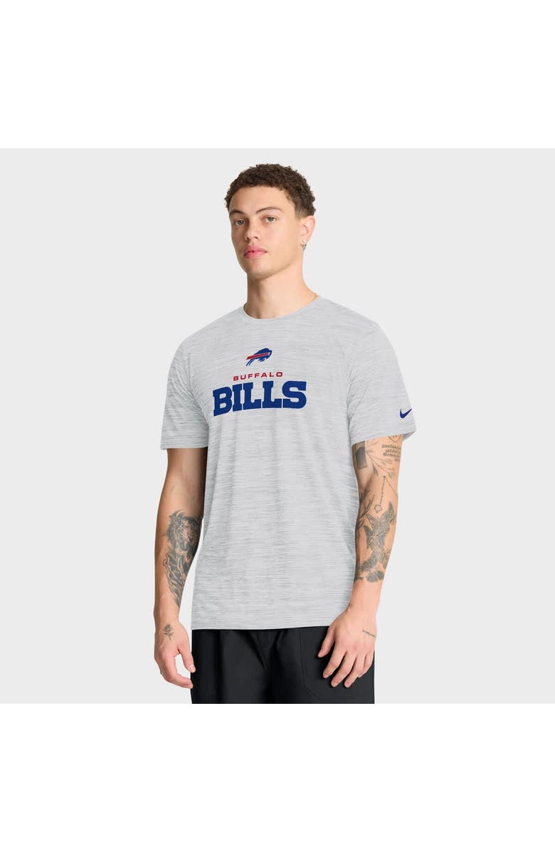 Nike Men's Nike Ash Buffalo Bills Velocity Endurance Run Dri-FIT T-Shirt, Main, color, Ash