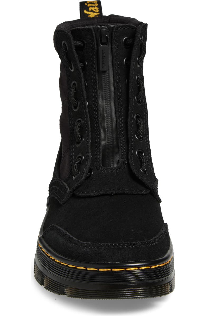 Dr. Martens Combs Jungle Zip Lug Sole Boot, Alternate, color, Black
