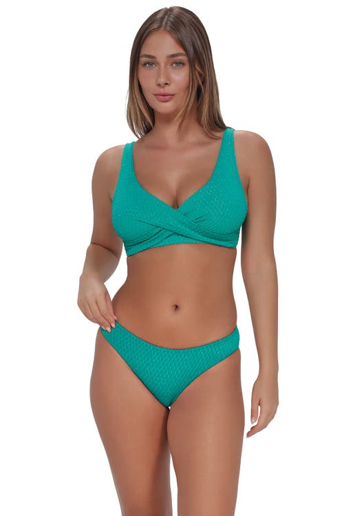 Pacifica By Sunsets Sandy Scoop Bikini Swim Bottoms In Green
