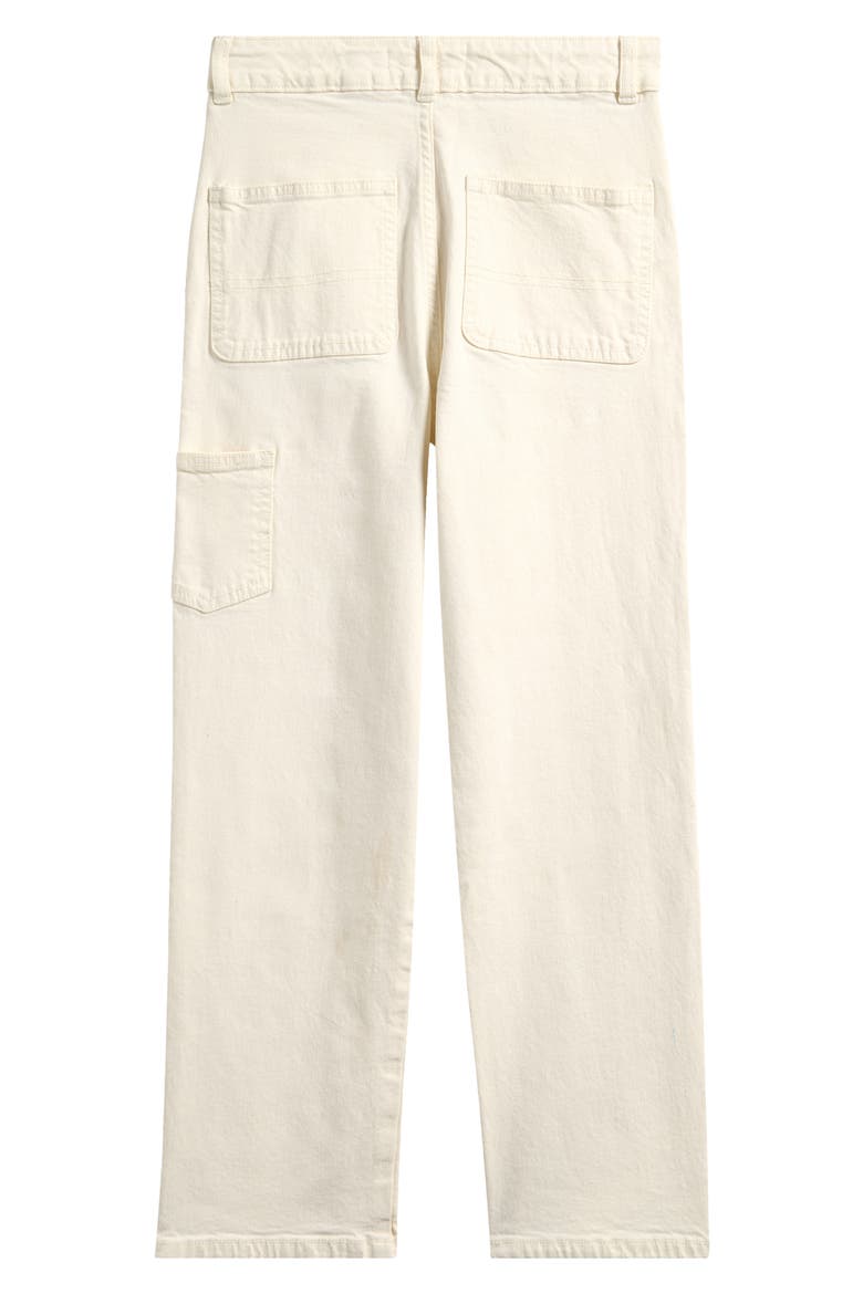 Kids' Straight Leg Cotton Jeans, Alternate, color, HYDROSROFFWHITE