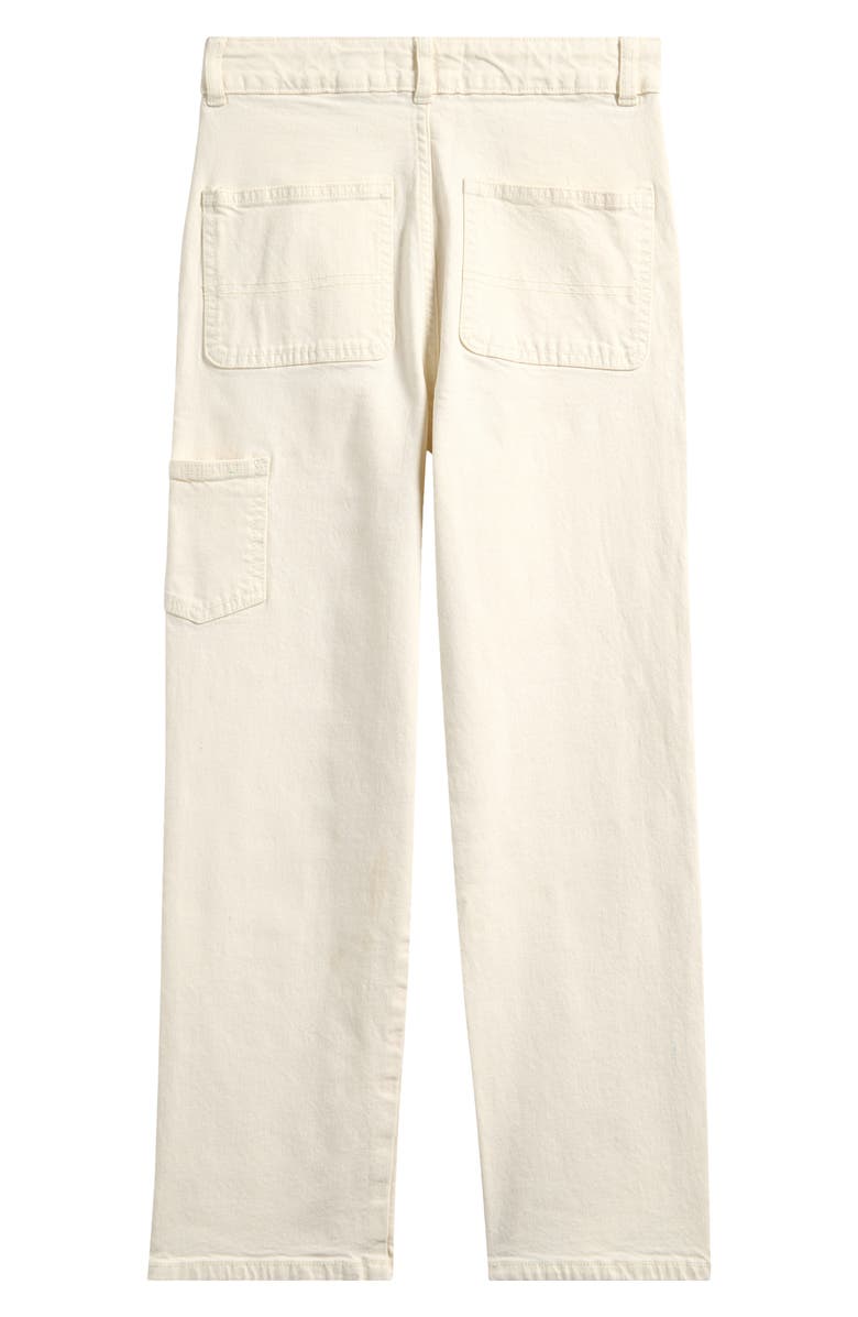Reiss Kids' Straight Leg Cotton Jeans, Alternate, color, Hydrosroffwhite