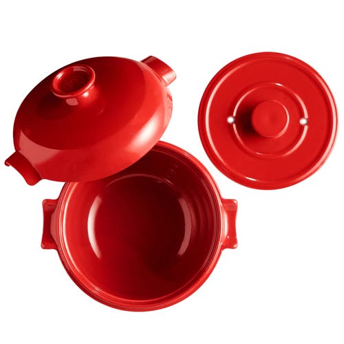 Emile Henry Rice Pot In Burgundy