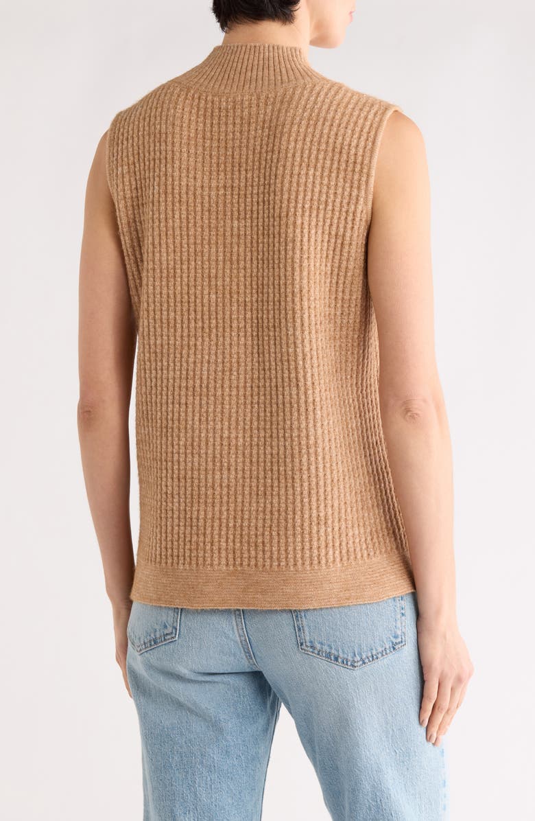 SUNDAY EDITION Mock Neck Knit Vest, Alternate, color, Beige