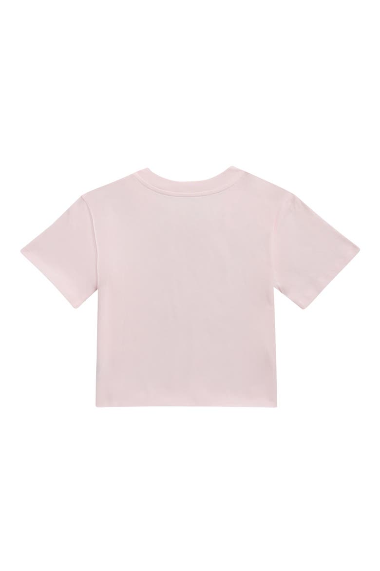 Kids' Crop Cotton Graphic T-Shirt, Main, color, PINK PRIMROSE NICE LIST