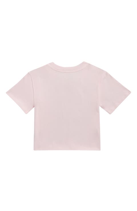 Kids' Crop Cotton Graphic T-Shirt