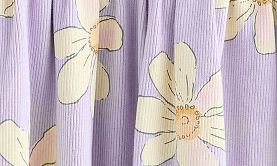 NEXT Kids' Daisy Print Rib Dress — фото 7