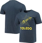 HOMEFIELD Men's Homefield Heathered Navy Toledo Rockets Vintage Logo T-Shirt