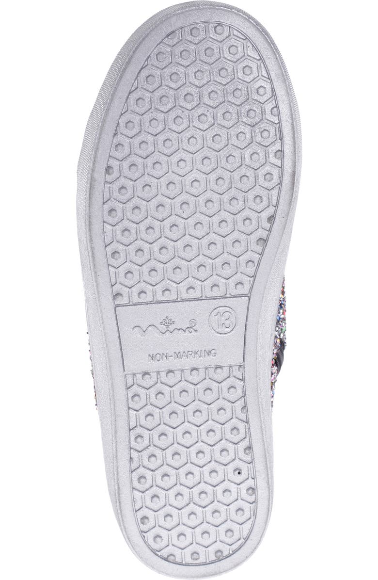 Nina Kids' Philis High Top Sneaker, Alternate, color, Silver Glitter Multi