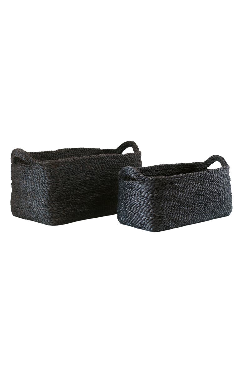 Will & Atlas Set of 2 Rectangular Jute Tray Baskets, Main, color, 