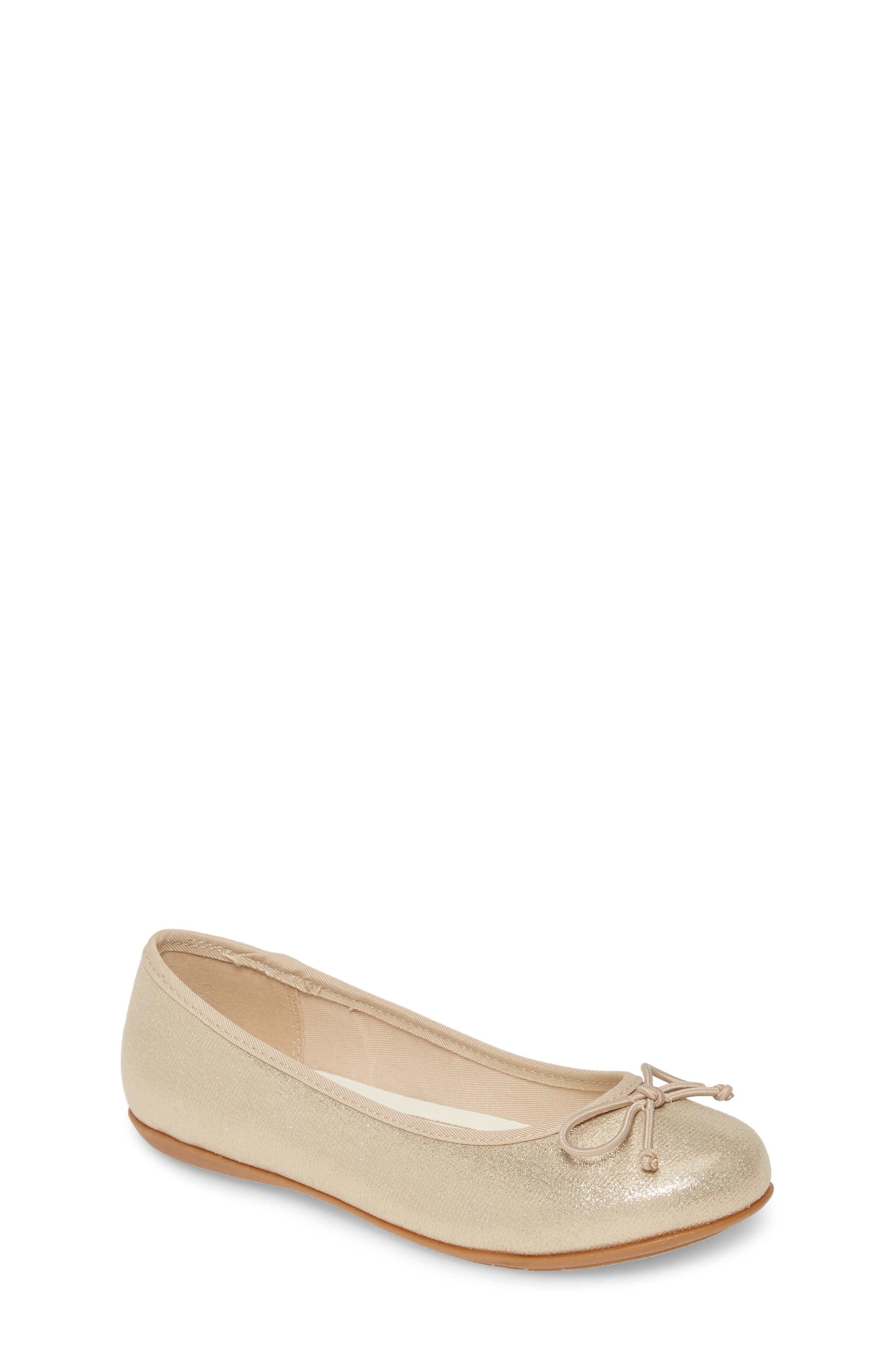 Ballet Flat, Main, color, GOLD SHIMMER FABRIC