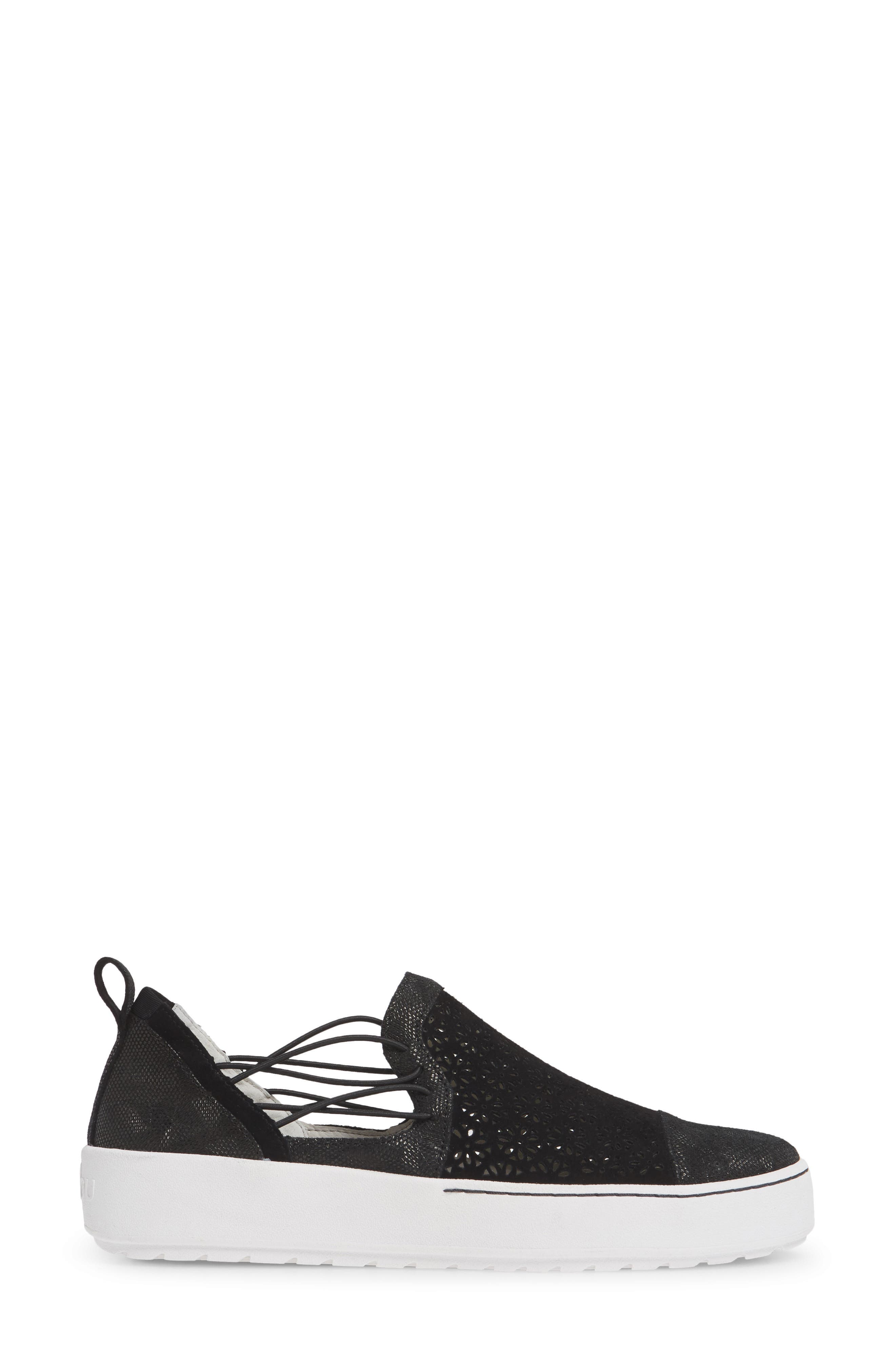 Erin Sneaker, Alternate, color, BLACK SUEDE