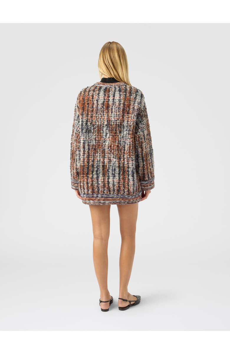 Missoni Cardigan With Check Pattern, Alternate, color, White
Beige