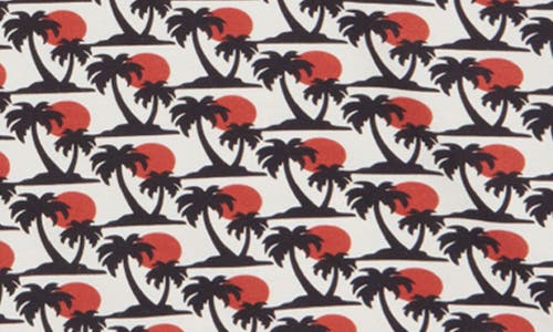 Sealskinz Bexwell Palm Tree Short Sleeve Button-up Shirt In Navy