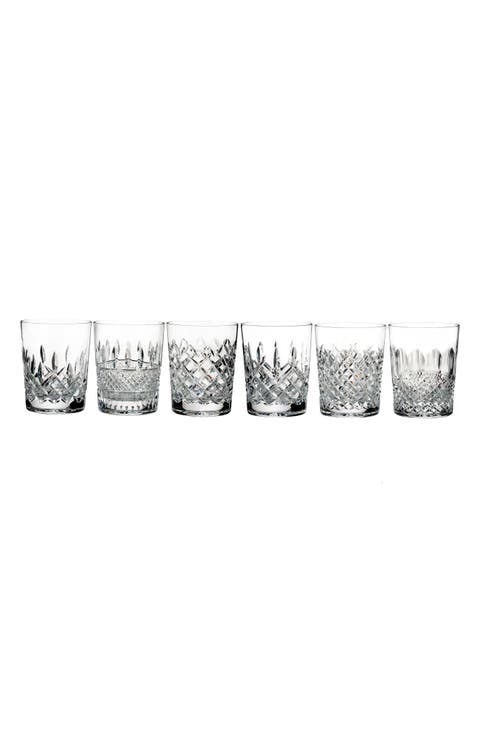 Connoisseur Set of 6 Lead Crystal Double Old Fashioned Glasses