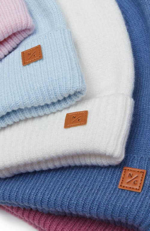 Northern Classics Knit Winter Hat With Faux Fur Pom In White