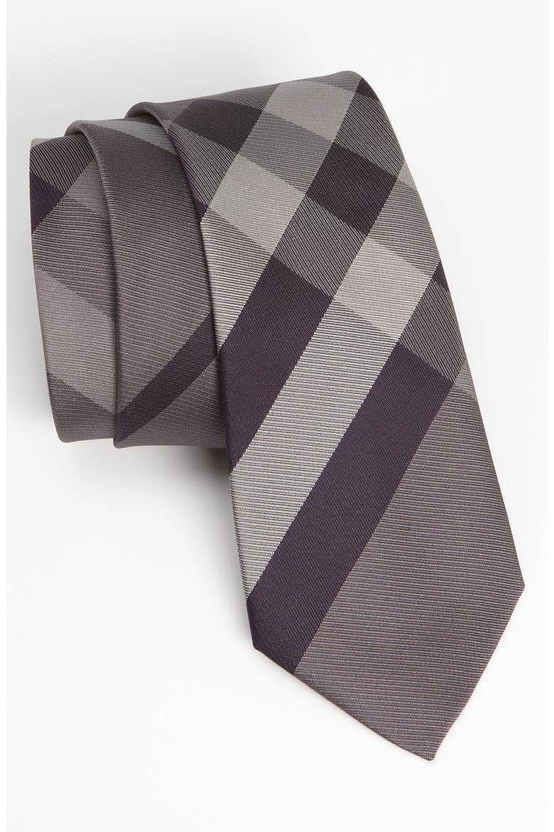 London Woven Silk Tie, Main, color, BRIGHT BILBERRY