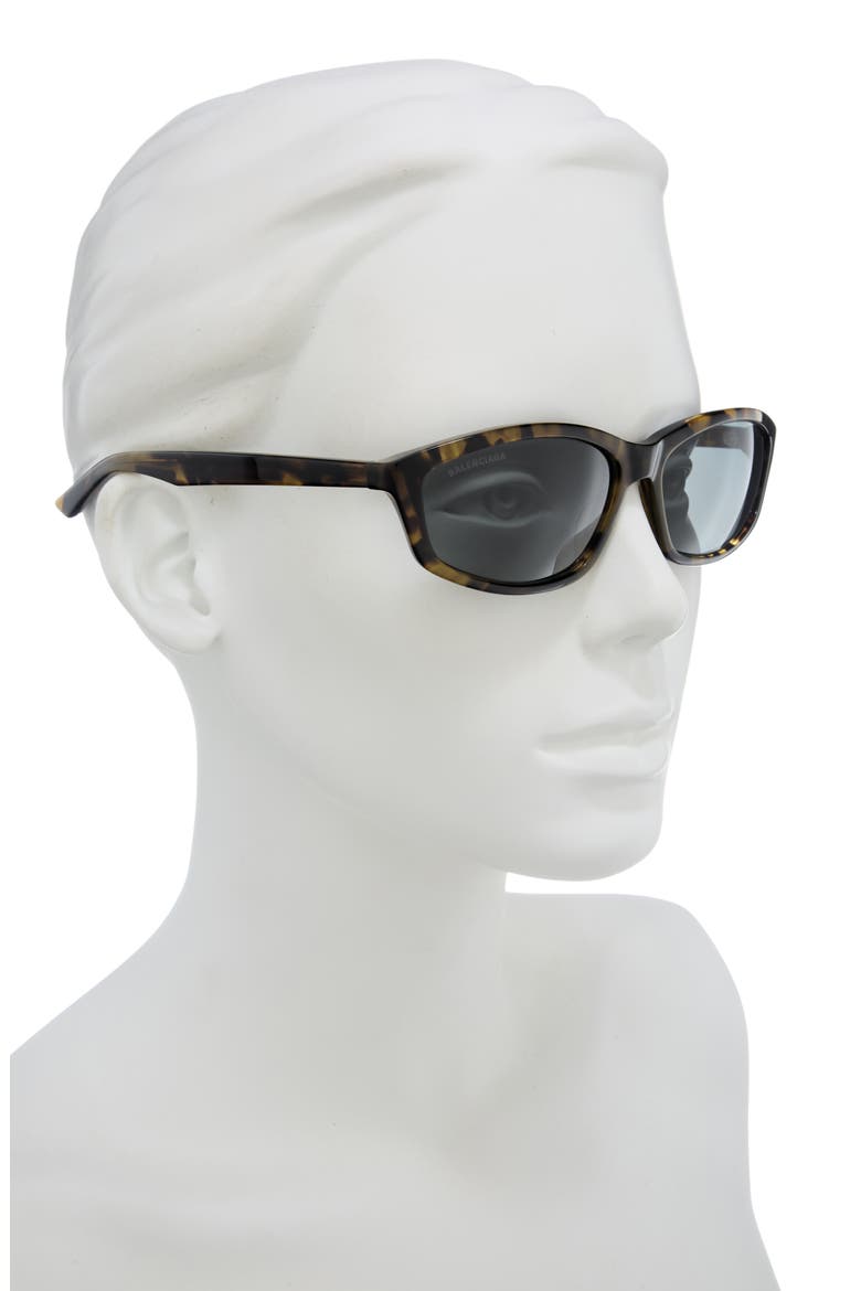 60mm Square Sunglasses, Alternate, color, HAVANA HAVANA GREEN