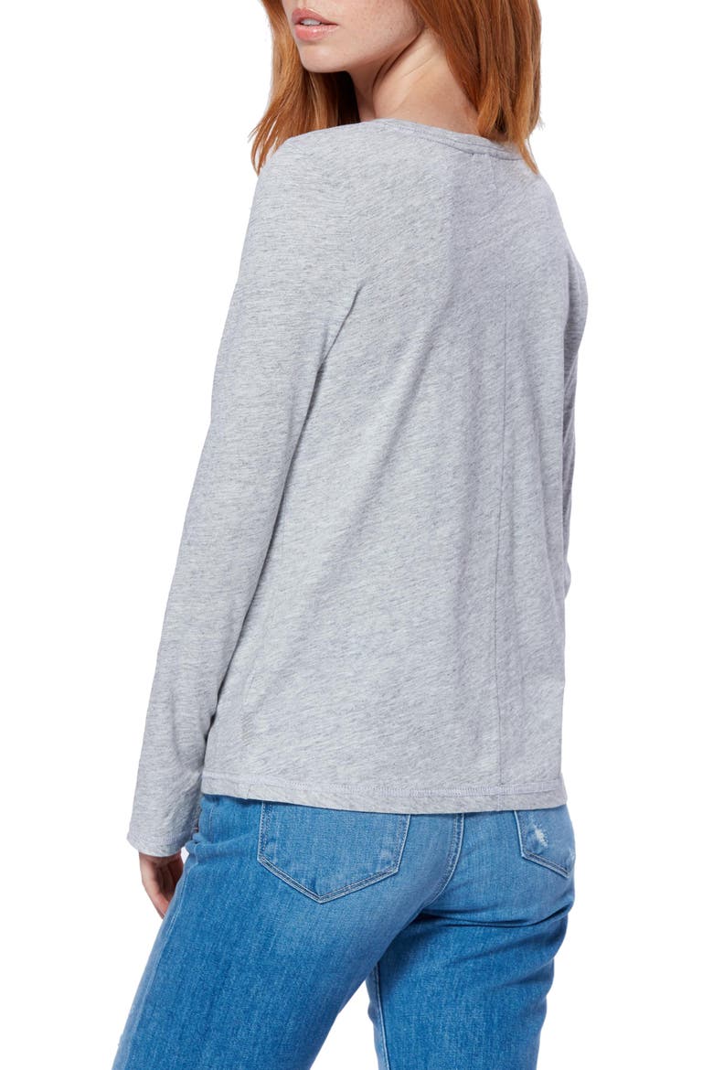 Audra Long Sleeve Cotton Blend Pullover, Alternate, color, HTHRGREY