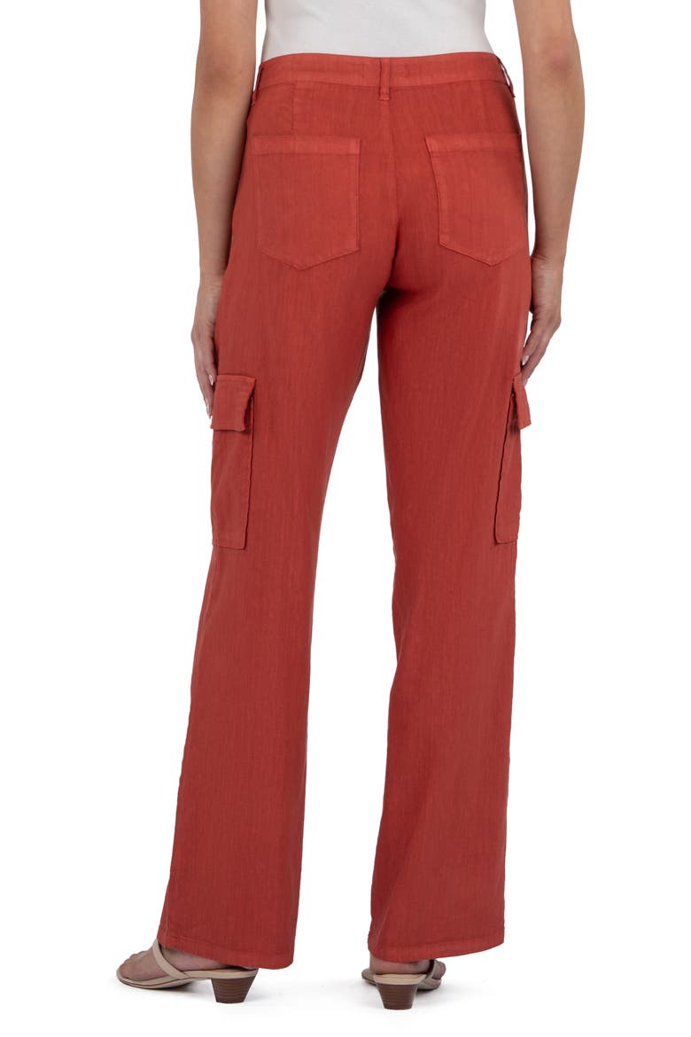 Akia Wide Leg Cargo Pants, Alternate, color, CLAY