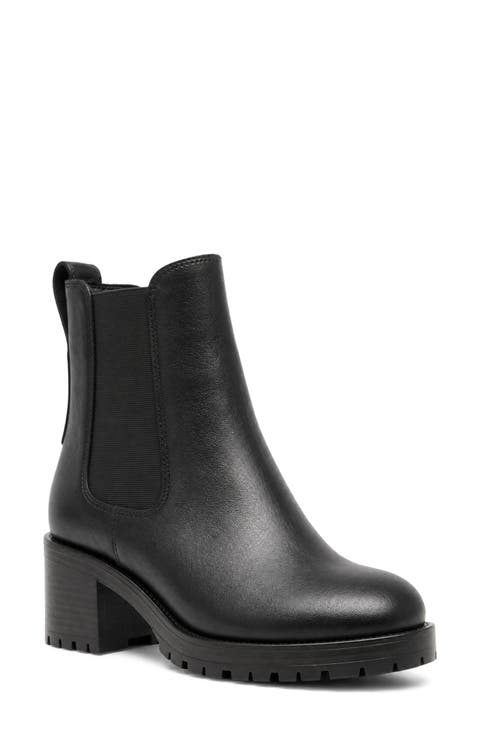 Waffle Leather Chelsea Boot
