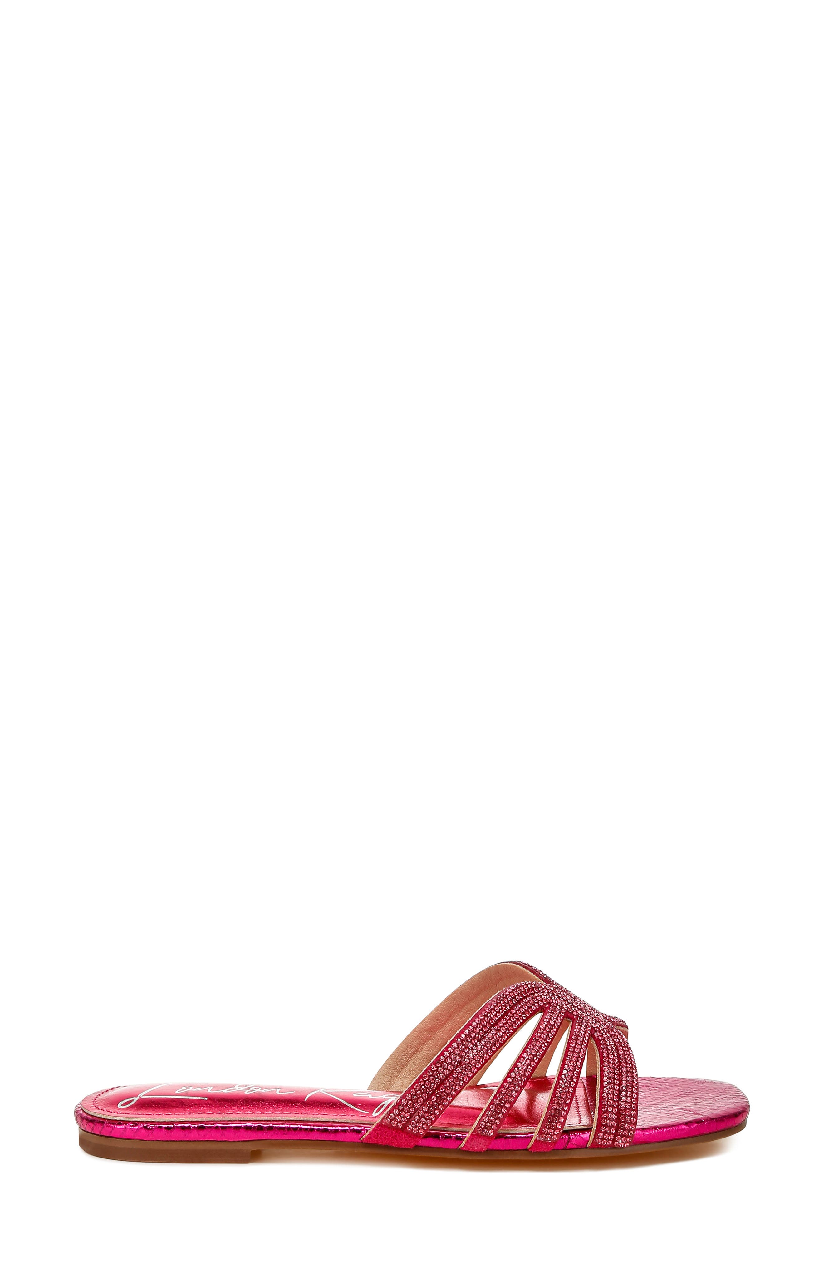 Dindy Embellished Slide Sandal, Alternate, color, FUSHIA