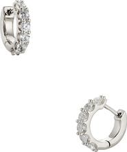 Nadri Perfect Cubic Zirconia Huggie Hoop Earrings