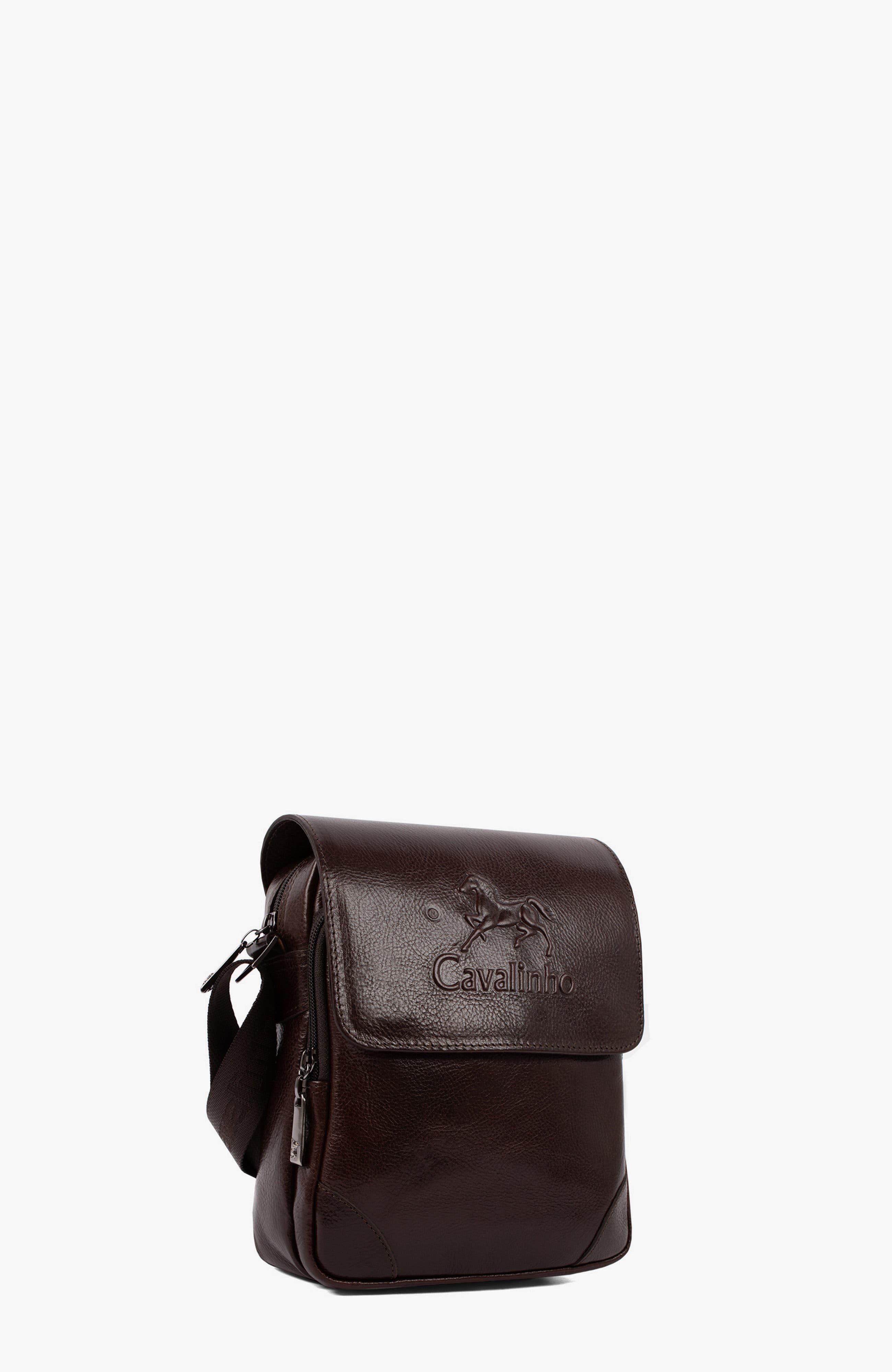Gentleman Leather Traveler Crossbody Bag 92, Alternate, color, Brown