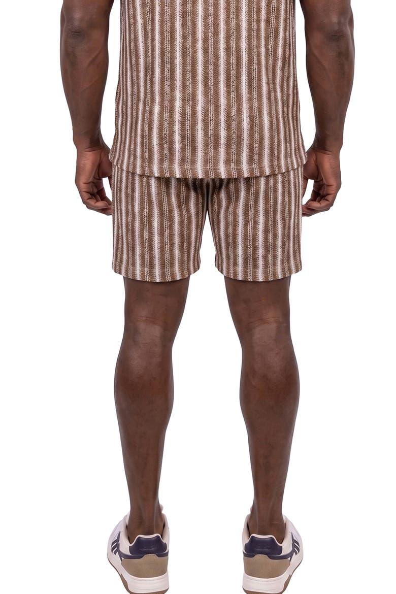 Knit Drawstring Shorts, Alternate, color, BROWN